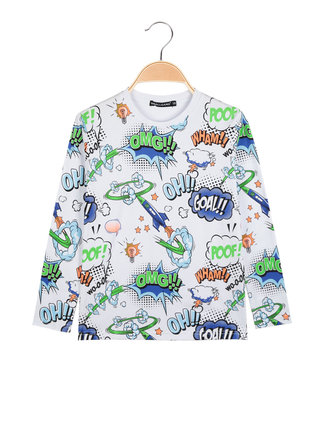 Long sleeve t-shirt for boy with prints