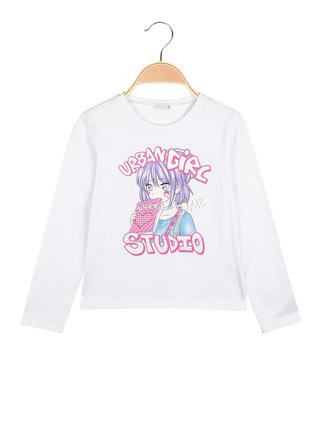 Long sleeve t-shirt for girls with prints
