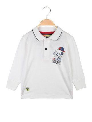 Long-sleeved baby boy's polo shirt