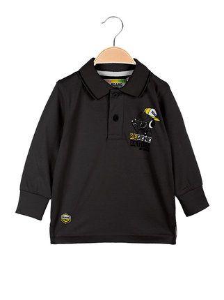 Long-sleeved baby boy's polo shirt