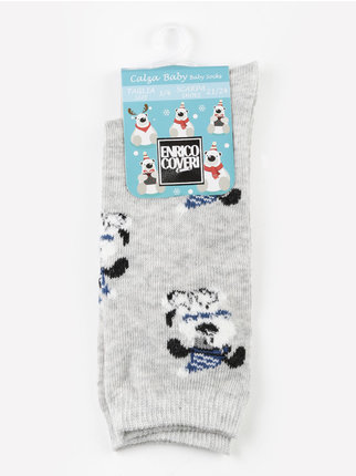 Long socks for boys in warm cotton