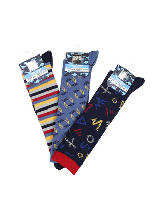 Long socks for children, pack of 3 pairs