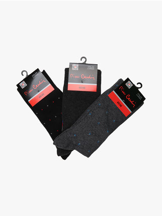 Long socks for men. Pack of 3 pairs