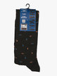 Long socks for men with boat print