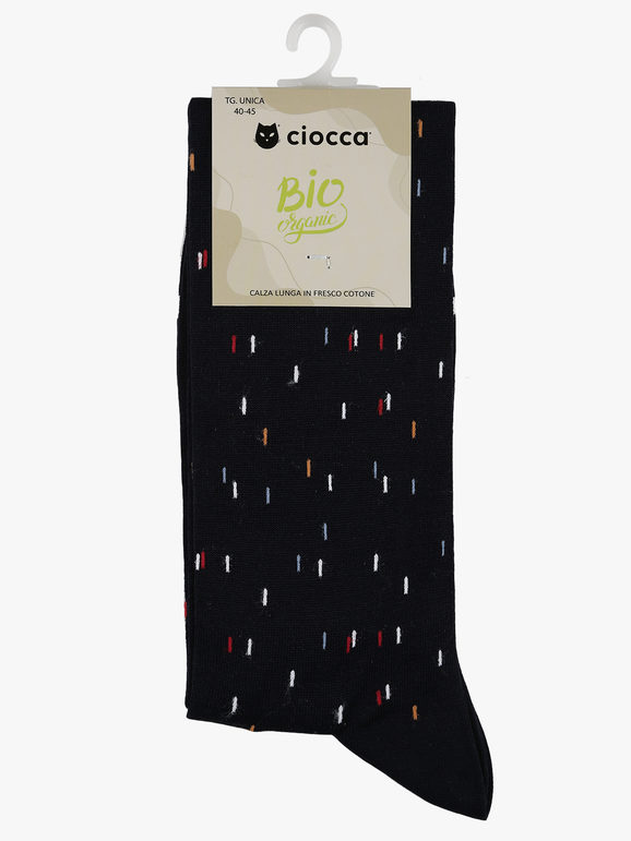 Long socks in cool cotton for men