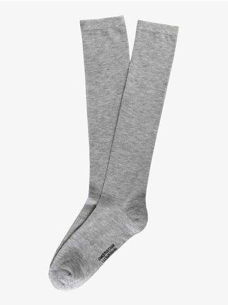 Long socks in warm cotton