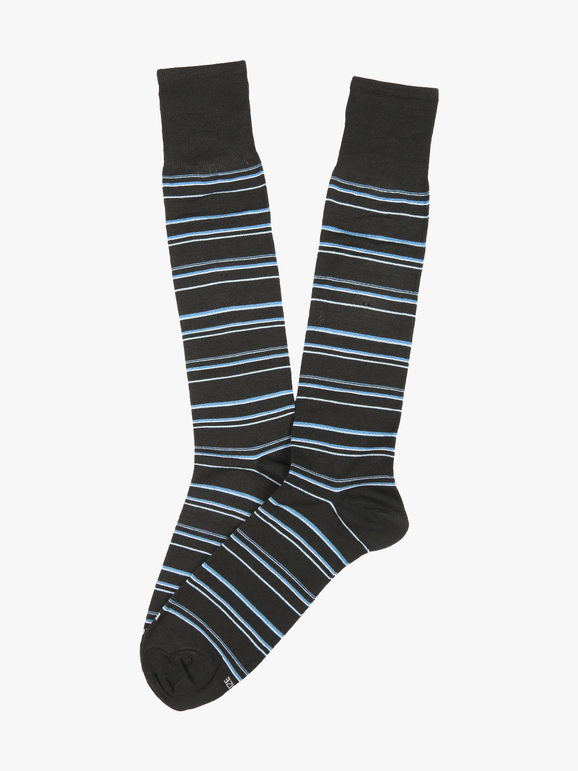 Long striped men's socks