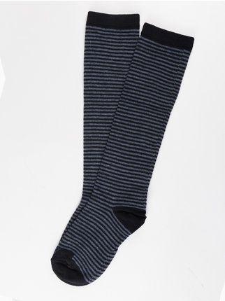 Long striped socks