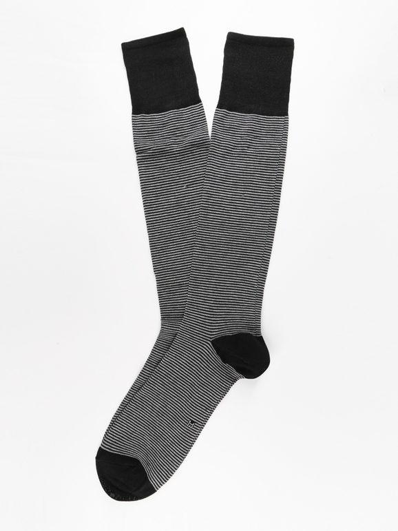 Long striped socks