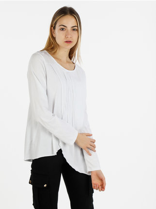 Long women's cotton t-shirt