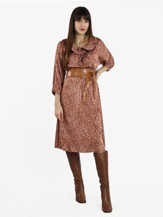 Long women's dress with 3/4 sleeves
