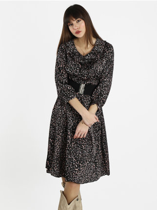 Long women's dress with 3/4 sleeves