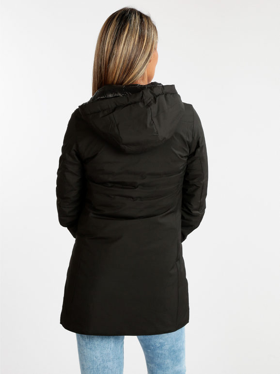 Long women's jacket 100 grams doubleface
