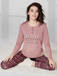 Long women's pajamas with print