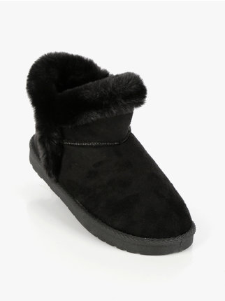 Low padded girl's ankle boot