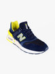 Low sneakers MS997 blue and yellow
