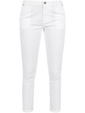 Low waist white trousers