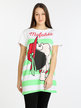 Mafalda und Snoopy  Kurzärmliges Maxi-T-Shirt für Damen