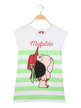 MAFALDA y SNOOPY  Maxi camiseta de manga corta para niña con estampado
