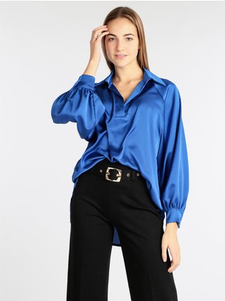 sconto 54% Blu S MODA DONNA Camicie & T-shirt Lingerie Miss style Blusa 
