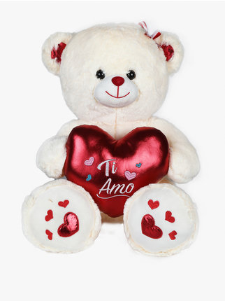Maxi plush toy with heart "I LOVE YOU"