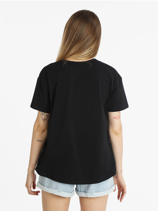 Maxi t-shirt femme en coton avec imprimé