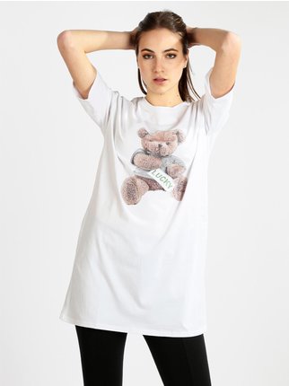 Maxi-T-Shirt für Damen mit Teddybären