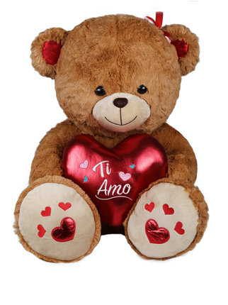 Maxi Valentine's Day plush with heart and I LOVE you written