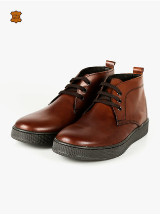 Men's ankle boots in leather