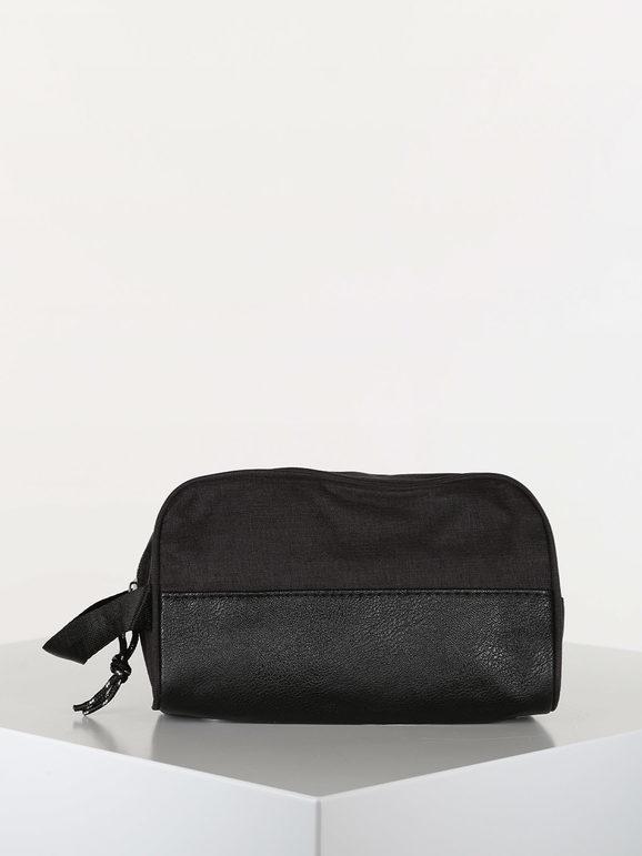 Men's bag in fabric and eco-leather