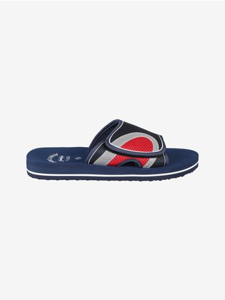 Men's beach slippers with tear