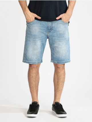 Men's bermuda shorts in jeans