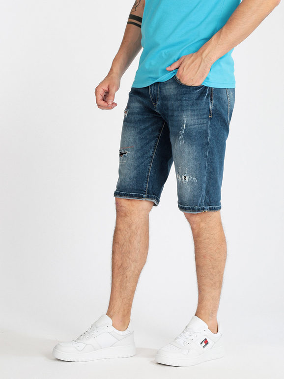 Men's bermuda shorts in silm fit jeans