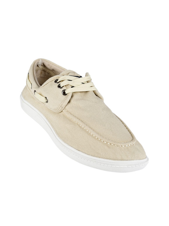 Men's boat shoes in fabric