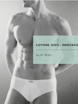 Men's briefs in mercerized cotton
