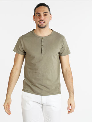 Men's Button Down T-Shirt