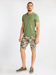 Men's camouflage Bermuda shorts with large pockets