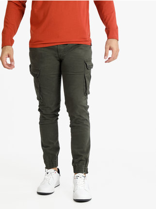 Men's cargo pants with cuff