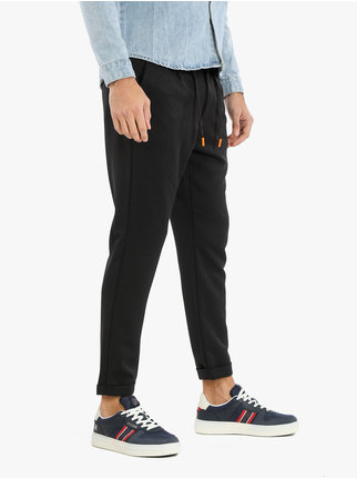 Men's casual trousers with chain