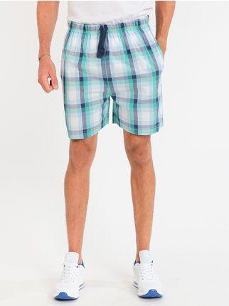 Men's checked bermuda shorts