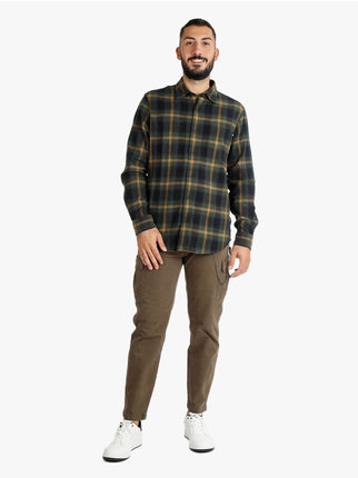 Men's checked flannel shirt
