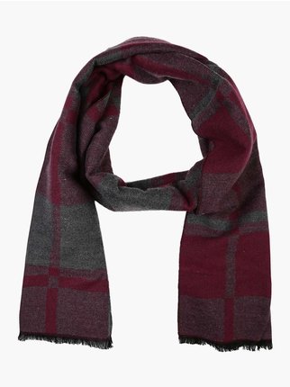 Men's checked scarf