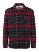Men's checked shirt with eco-fur lining