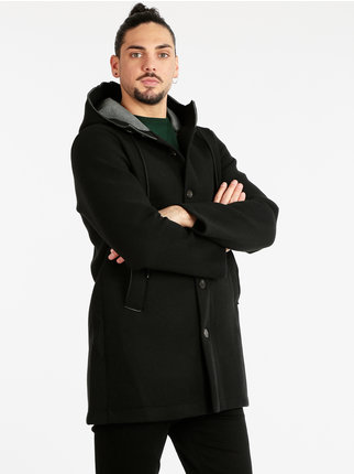 Men's coat with hood