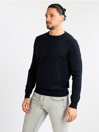 Men's cotton crew neck sweater