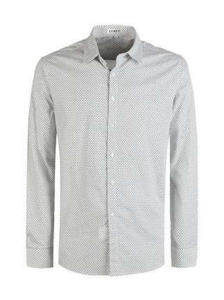 Men's cotton shirt with prints
