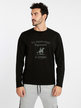 Men's cotton sweater with print