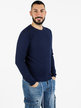 Men's crew-neck sweater in cotton
