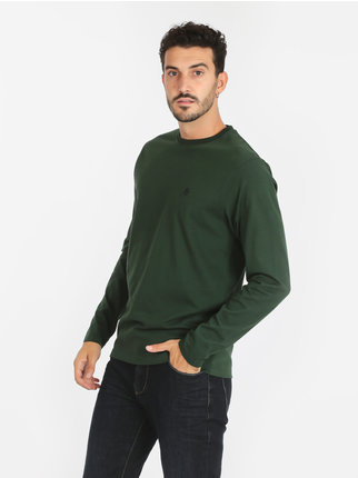 Men's crewneck sweater in cotton
