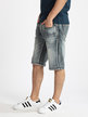 Men's denim bermuda shorts with rips
